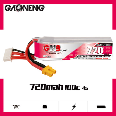 Gaoneng GNB 4S 720MAH 100C HV Li-Po Battery - XT30