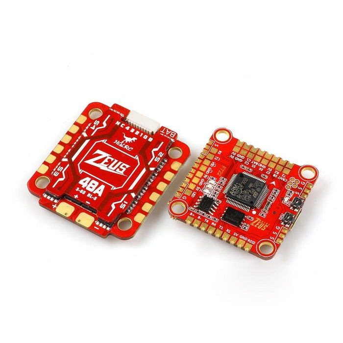 HGLRC Zeus F748 3-6S F722 Stack (Flight Controller + 48A BL_S 4in1 ESC) - 30x30mm