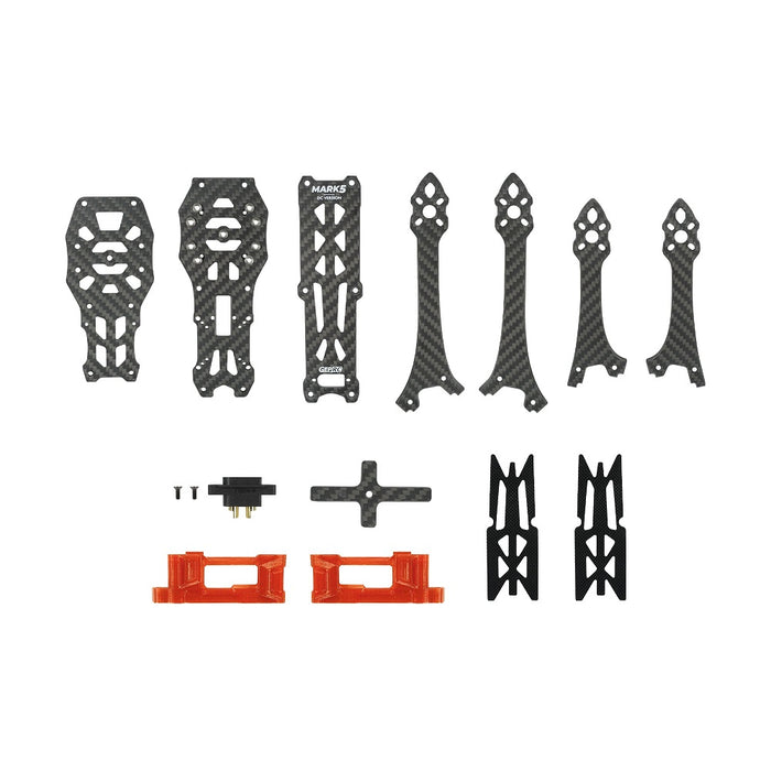 GEPRC GEP-Mark5X To GEP-Mark5D Dead Cat Frame Conversion Kit - Orange TPU