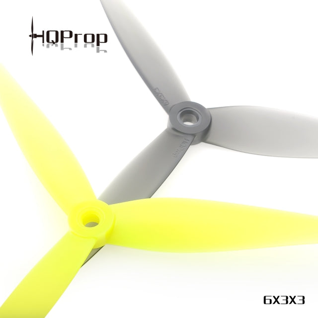 HQProp 6x3x3 Poly Carbonate FPV Drone Propellers (2CW+2CCW) - Choose Color