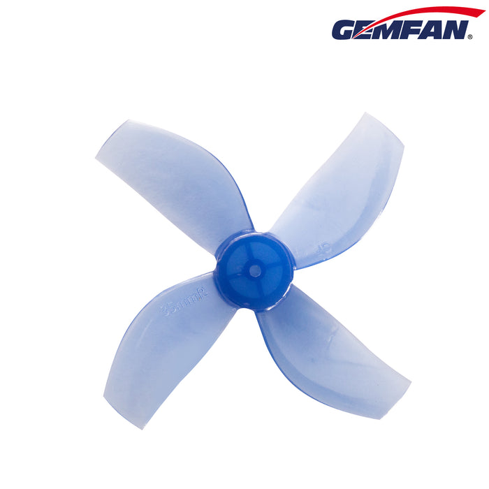 Gemfan 35mm Durable Quad-Blade Propellers 1mm Shaft (4CW+4CCW) - Choose Your Color