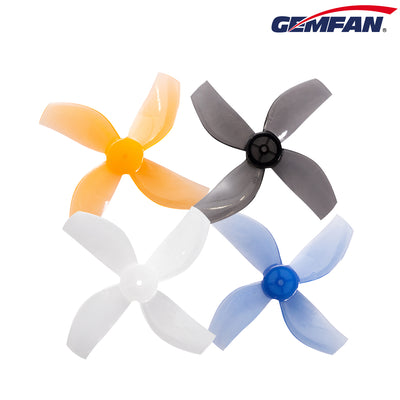 Gemfan 35mm Durable Quad-Blade Propellers 1mm Shaft (4CW+4CCW) - Choose Your Color