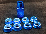 Radio Anodized Aluminum Switch Nuts (8 Pack)