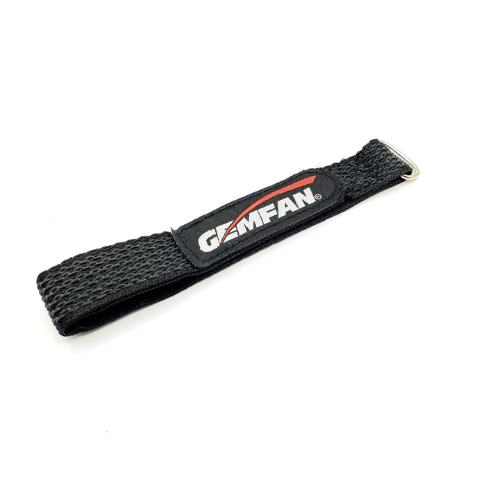 Gemfan Kevlar Battery Strap W/ Woven Rubber Grip & Metal Buckle - 250x20mm