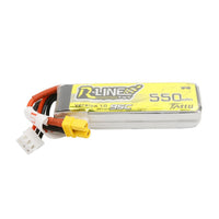 Tattu R-Line 550mAh 7.4V 95C 2S1P Lipo Battery Pack with XT30 Plug