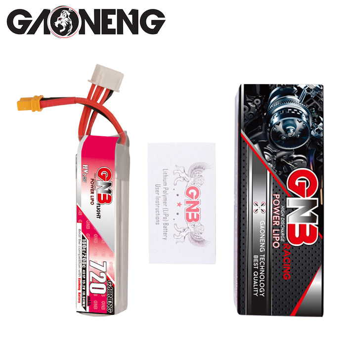 Gaoneng GNB 4S 720MAH 100C HV Li-Po Battery - XT30