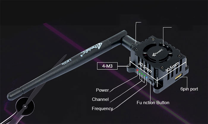 PandaRC VT5804 V3 1W 5.8G Power Switchable Long Range FPV Video Transmitter