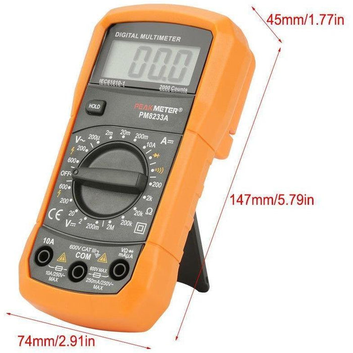 Multipyncnometer PEAKMETER PM8233A Handheld Digital Multimeter — Pyrodrone