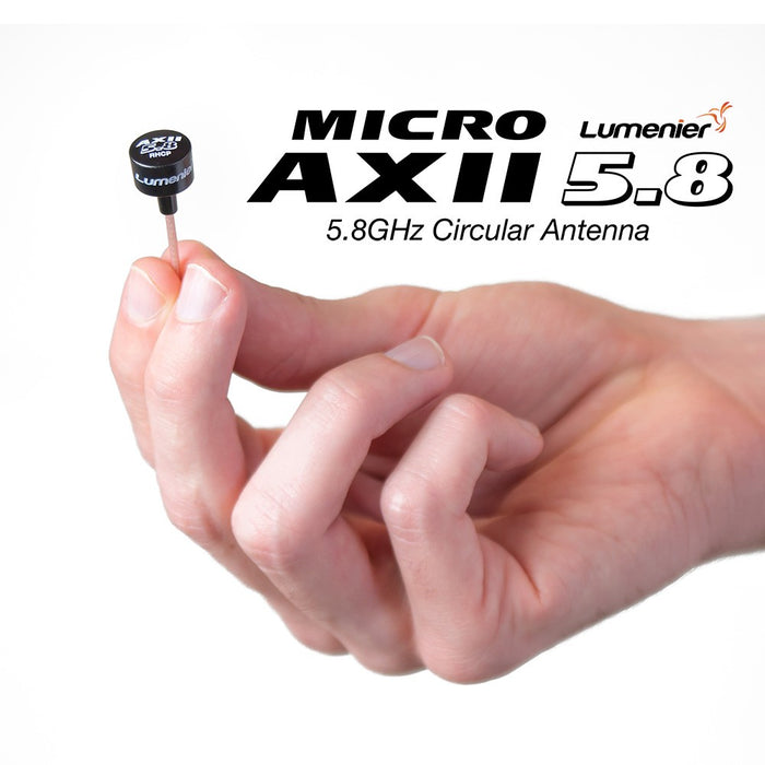 Lumenier Micro AXII Shorty Straight MMCX 5.8GHz Antenna - LHCP