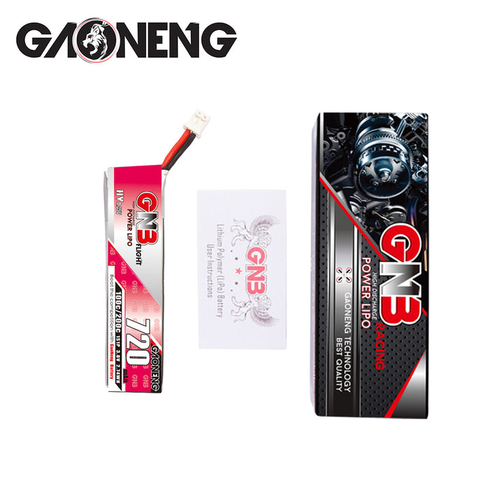 Gaoneng GNB 1S 720MAH 100C HV Li-Po Battery - PH2.0 Cable