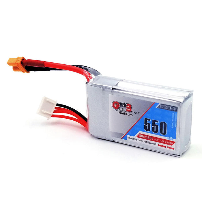 Gaoneng GNB 11.1V 550mAh 80/160C 3S Lipo Battery JST/XT30