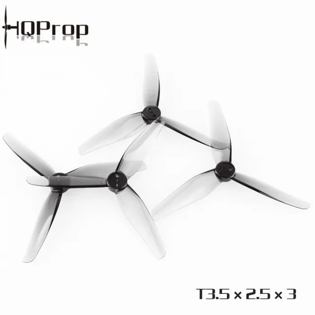 HQ Durable Prop T3.5x2.5x3 3" 2MM T-Mount- (2CW+2CCW) Poly Carbonate - Choose Color