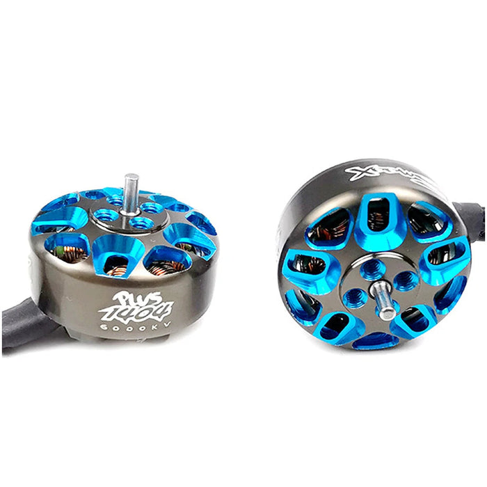 RCINPOWER Smoox Plus 1404 2750KV FPV Drone Motor - (Gun Metal&Blue)