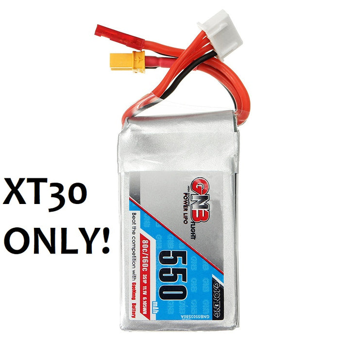 Gaoneng GNB 11.1V 550mAh 80/160C 3S Lipo Battery JST/XT30