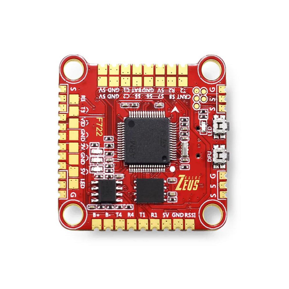 HGLRC Zeus F760 Stack - F722 FC + 60A 30*30 BL32 3-6S 4-in-1 ESC ...