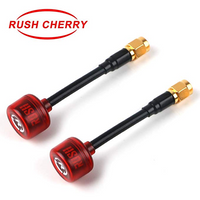 RUSHFPV Cherry 5.8GHz SMA Antenna 2 Pack -RED - (RHCP or LHCP)