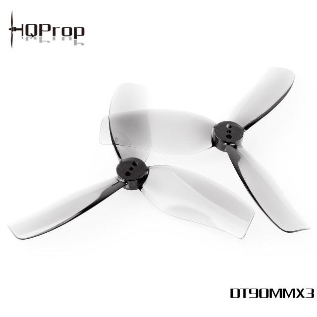 HQProp Duct-T90MMx3 for Cinewhoop Grey (2CW+2CCW)-Poly Carbonate