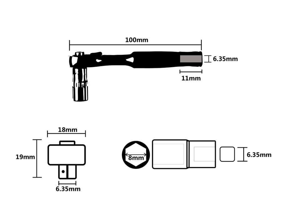 GEMFAN 8MM Ratchet Prop Tool