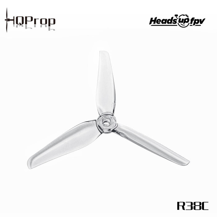 HQ Prop HEADSUP FPV R38 4940 Racing Propeller Clear (2CCW+2CW)