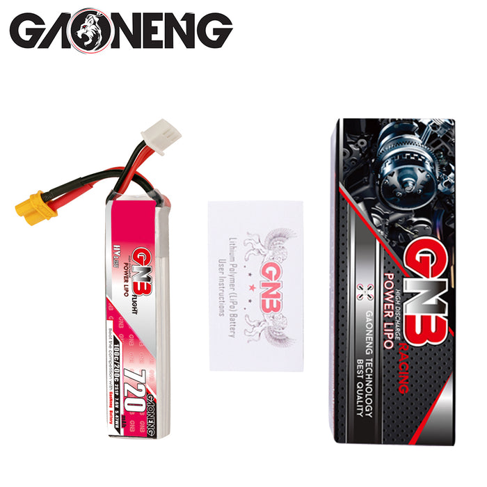 Gaoneng GNB 2S 720MAH 100C HV Li-Po Battery - XT30