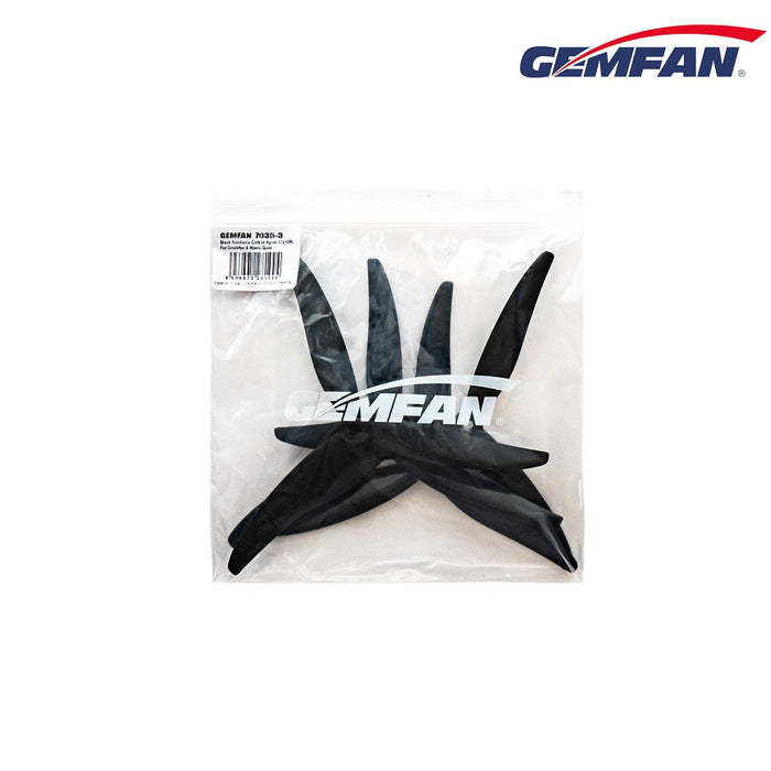 Gemfan Cinelifter 7" 7035 7x3.5x3 Tri-Blade Carbon Nylon Propellers - 2CW+2CCW