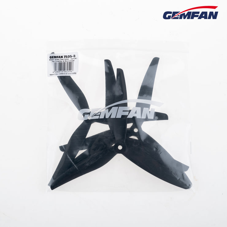 Gemfan 2 Pairs 7535 3-Blade Propellers Fibreglass Nylon/PC...