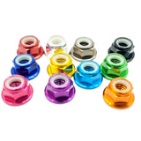 5mm Anodized Flanged Prop Locknut - (5 Pcs.) - Choose Color