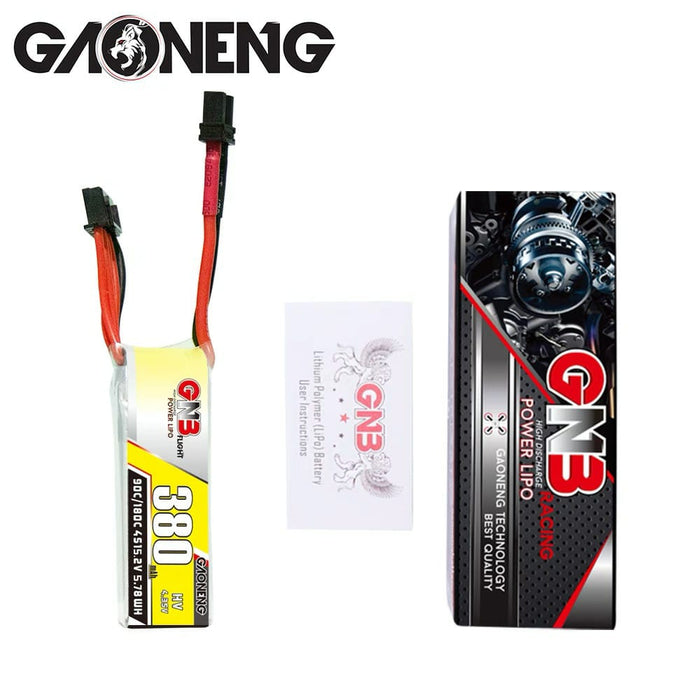 Gaoneng GNB 380mah 4S 15.2V HV 90c LiPo Battery - XT30