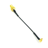 90 DEGREE MMCX TO SMA EXTENSION CABLE SOFT RG178