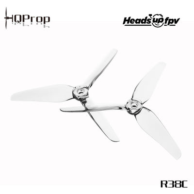 HQ Prop HEADSUP FPV R38 4940 Racing Propeller Clear (2CCW+2CW)