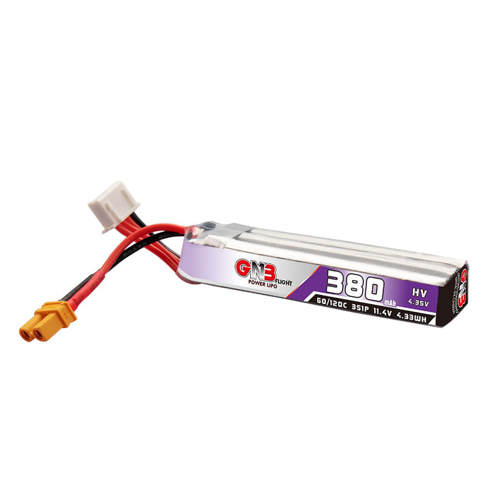 Gaoneng GNB 3S 380Mah 11.4V HV 60C Li-po Battery - XT30