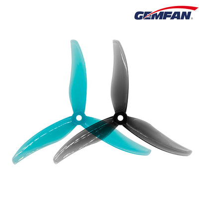 Gemfan Hurricane 5536 Durable Tri-Blade 5.5" Propeller (2CW+2CCW) - Choose Your Color
