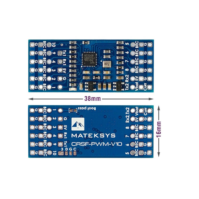 MATEK CRSF-PWM-V10 Crossfire to PWM Converter W/ Variometer