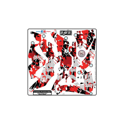 NXGraphics DJI FPV Goggle Wrap - Camo (Red,Black,White) (Includes Eye Plate Sticker Wrap)