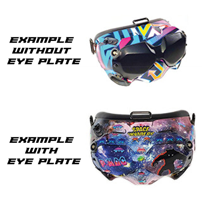 NXGraphics DJI FPV Goggle Wrap - Camo (Red,Black,White) (Includes Eye Plate Sticker Wrap)