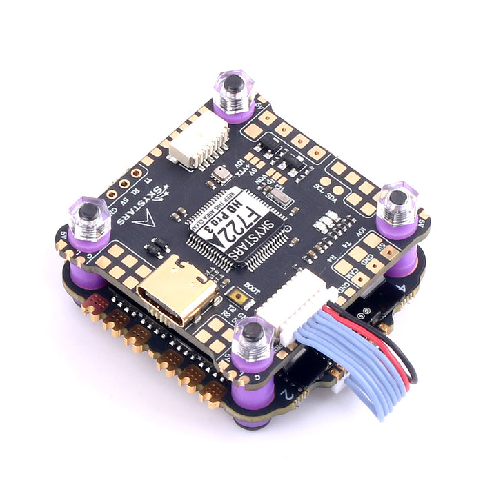 Skystars F7HD Pro 3 Flight controller and KO45A Blheli-32 128KHz ESC Stack - 30x30mm