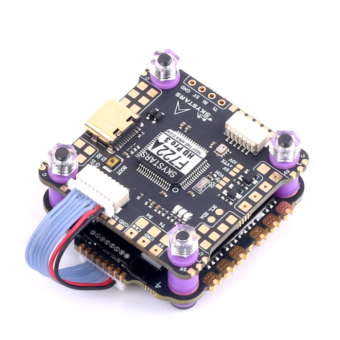 Skystars F7HD Pro 3 Flight controller and KO45A Blheli-32 128KHz ESC Stack - 30x30mm