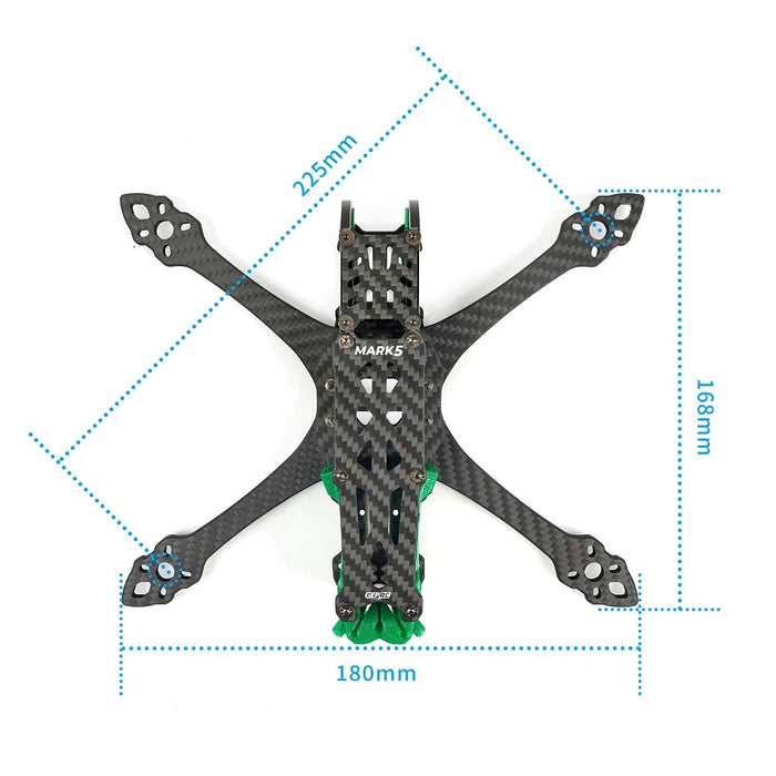 GEPRC GEP-MK5 Pro O3 FPV Drone Frame Kit - Coral Orange