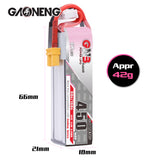 Gaoneng GNB 3S 11.4V HV 450mah LiPo Battery 80C XT30 LiHV