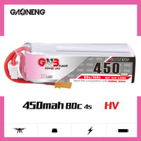 Gaoneng GNB 4S 450mah HV 80C XT30 Lipo Battery