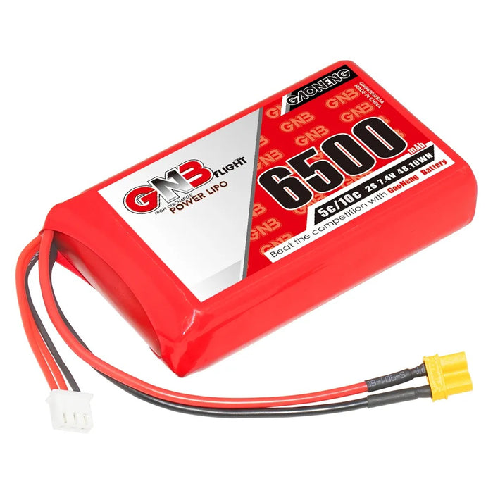 GAONENG GNB 2S 7.4V 6500mAh 5C LiPo Battery XT30 for Radiomaster Boxer