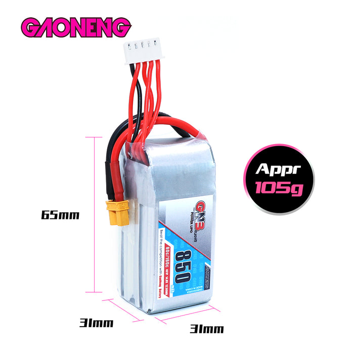 Gaoneng GNB 850mAh 4S 14.8V 80C/160C XT30