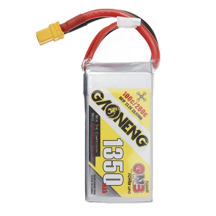 Gaoneng GNB 1350mAh 22.2v 6S 100C Lipo Battery - XT60