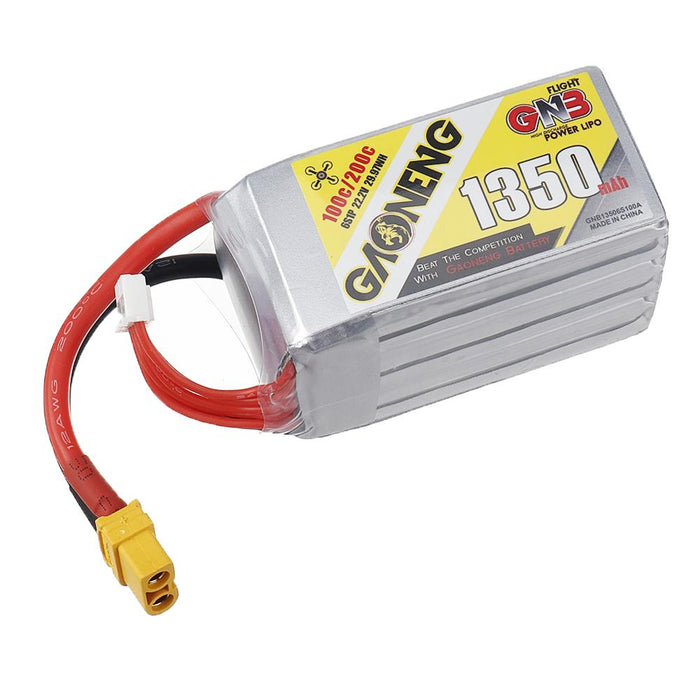 Gaoneng GNB 1350mAh 22.2v 6S 100C Lipo Battery - XT60