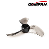Gemfan 1208-3 31MM Tri blade 1.5mm Shaft (4CW+4CCW) Poly Carbonate - Clear Black