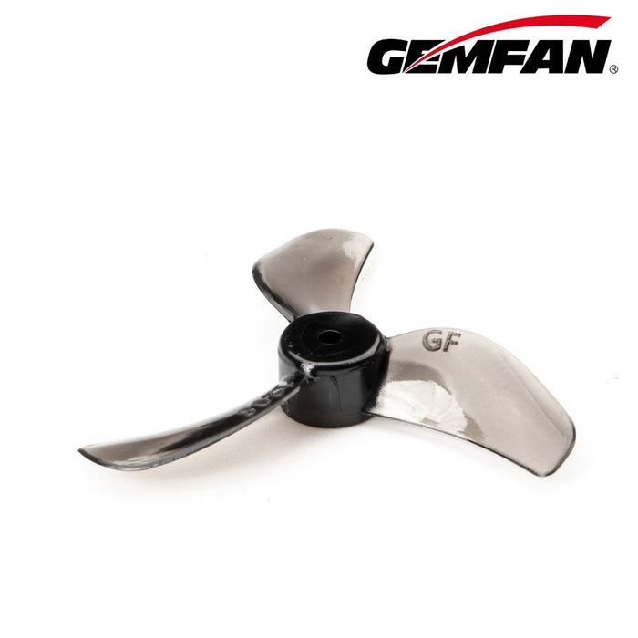 Gemfan 1208-3 31MM Tri blade 1.5mm Shaft (4CW+4CCW) Poly Carbonate - Clear Black