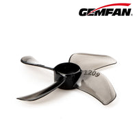 Gemfan 1209-4 31MM Quad blade 1.5mm Shaft (4CW+4CCW) Poly Carbonate - Clear Black