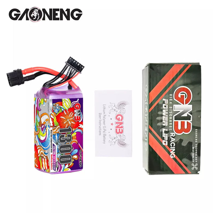 Gaoneng GNB 1300mAh 22.8V 6S HV 120C Lipo Battery - XT60