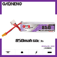 Gaoneng GNB 850mAh 3S 11.4V 60C/120C HV Lipo Battery - XT30