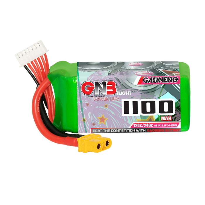 Gaoneng GNB 1100mAh 22.2V 6S 120C Lipo Battery - XT60